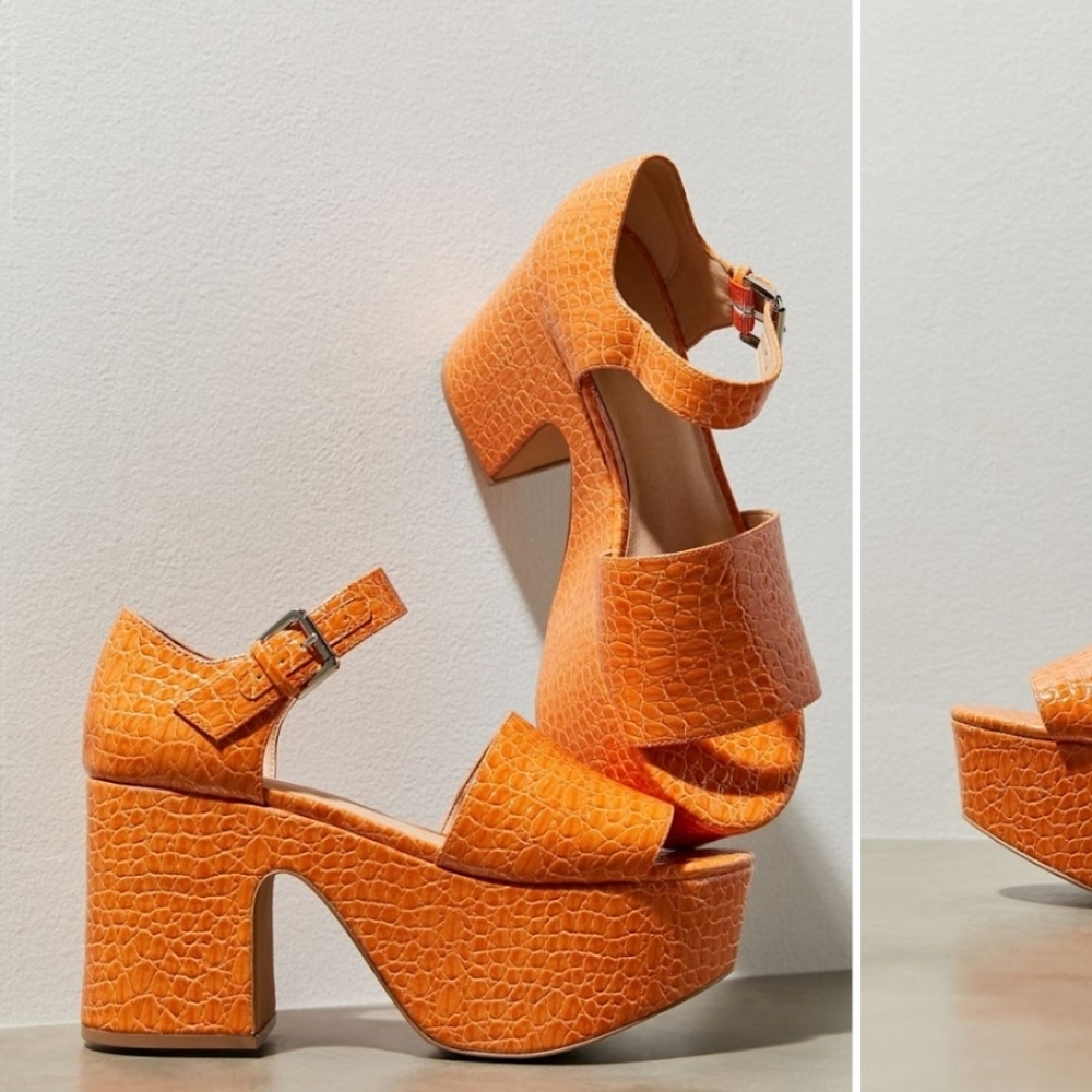 ISO! Sofia Croc Platform Heel